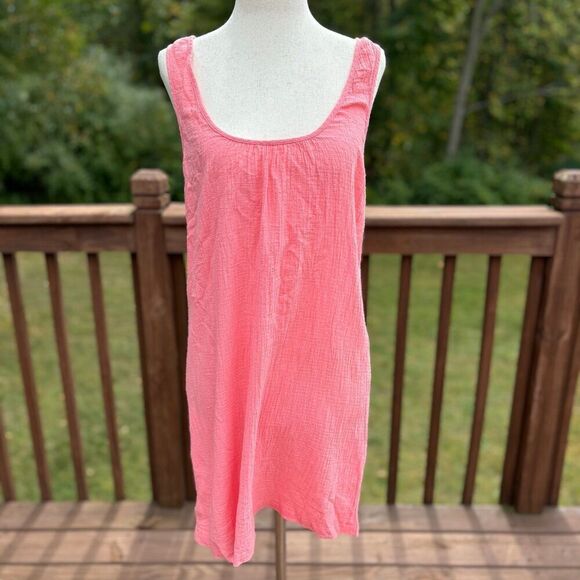 J.Crew Tie Back Crinkle Cotton Tank Dress - Picture 4 of 10
